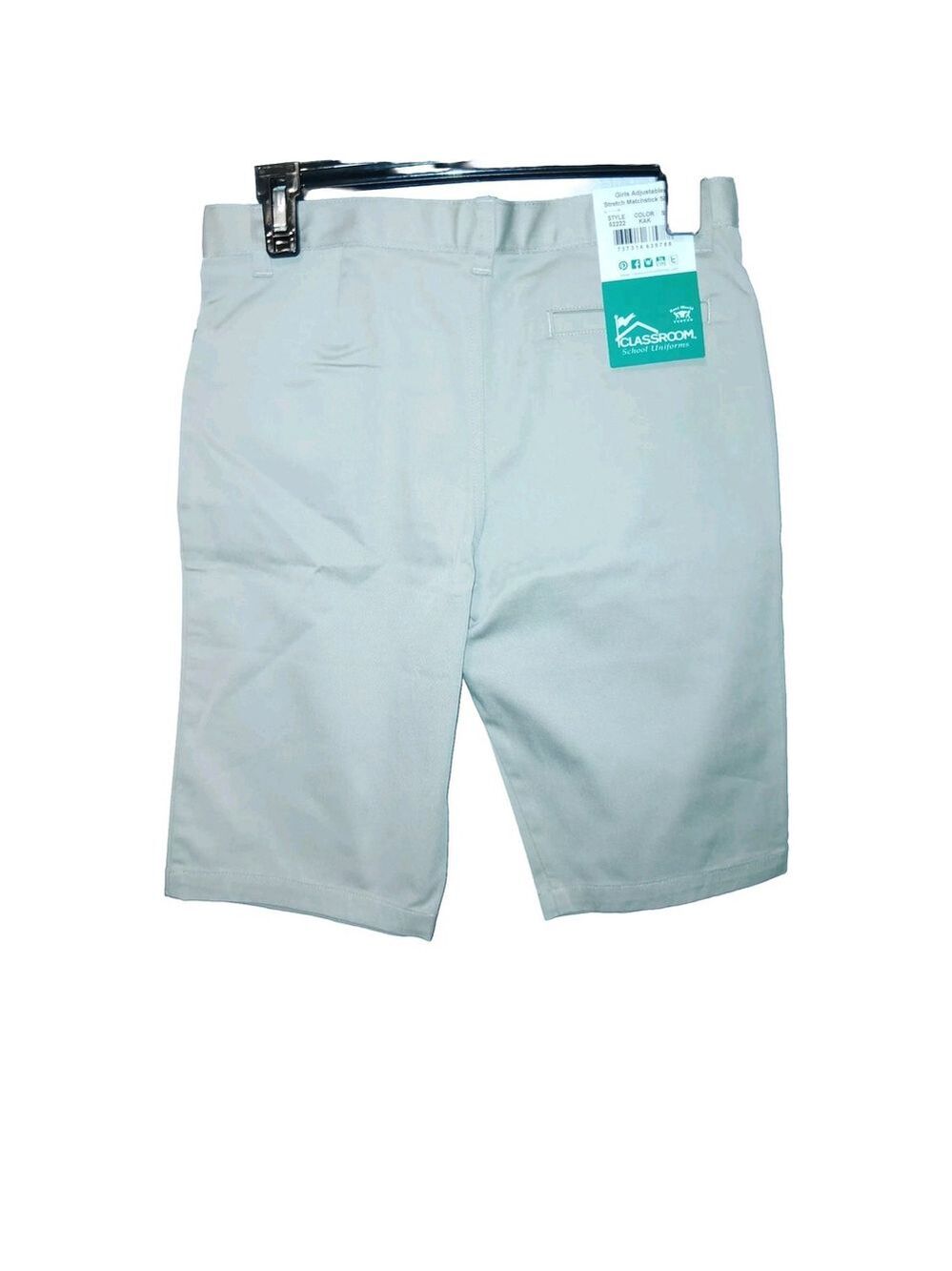 Classroom Shorts Girls 14 Khaki Style 52222 School Uniform NWT Adjustable Waist